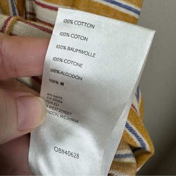 Free People FP Beach Marguerite Striped Maxi Dress Pockets Yellow Cream Size XS - Picture 10 of 10